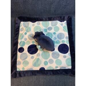 Carters plush blue whale baby lovey polka dots security blanket Carter’s